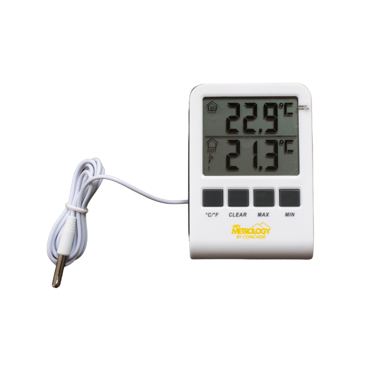 TERMOMETRO DIGITAL TEMPERATURA INTERIOR EXTERIOR C/ HIDROMETRO -10C A 50C/-50C A 70C