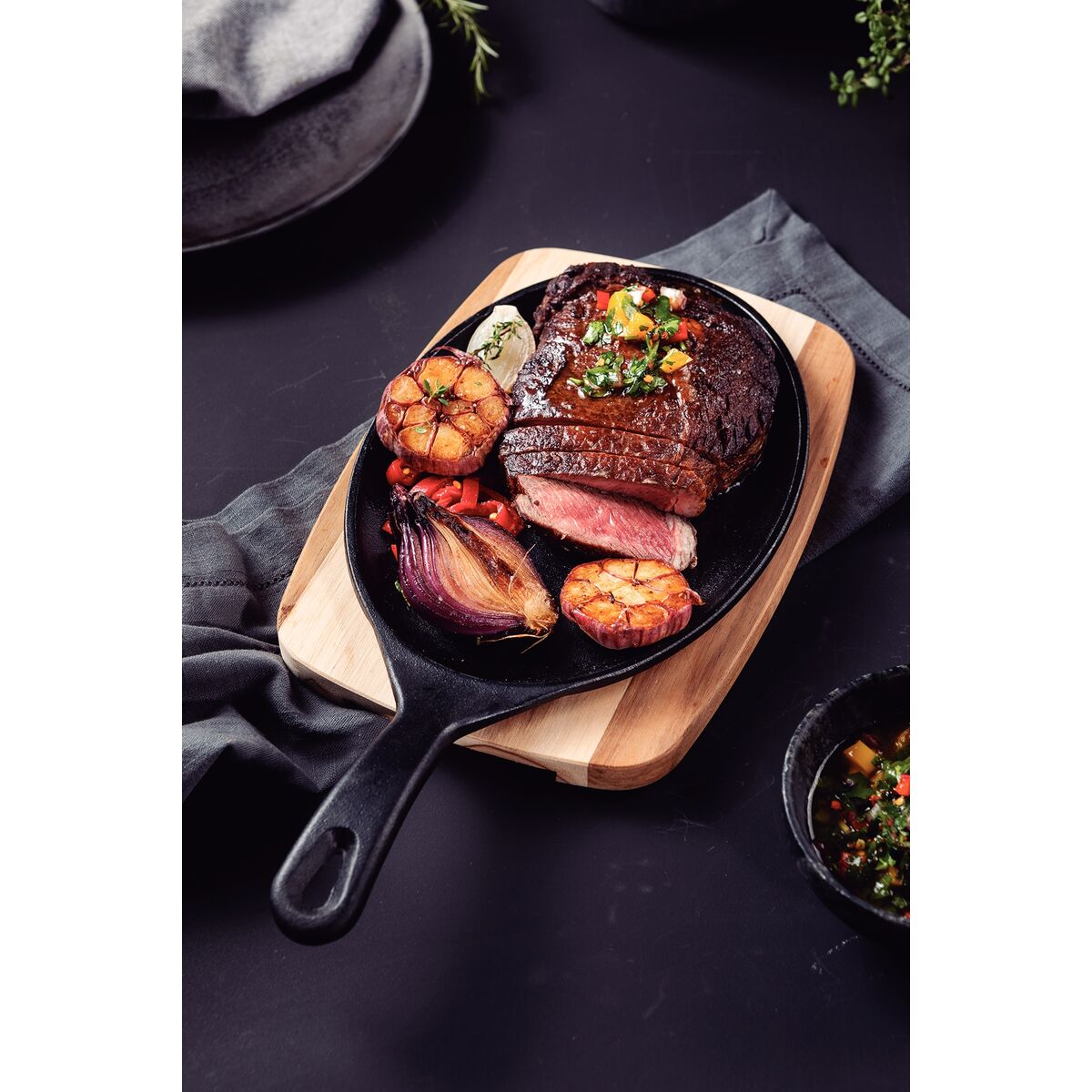 Sarten Mix grill forjado oval 30x18x1.8cm