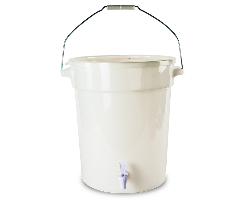 DISPENSADOR DE JUGOS CON GRIFO EN TINA DE PLÁSTICO, 20 LTS