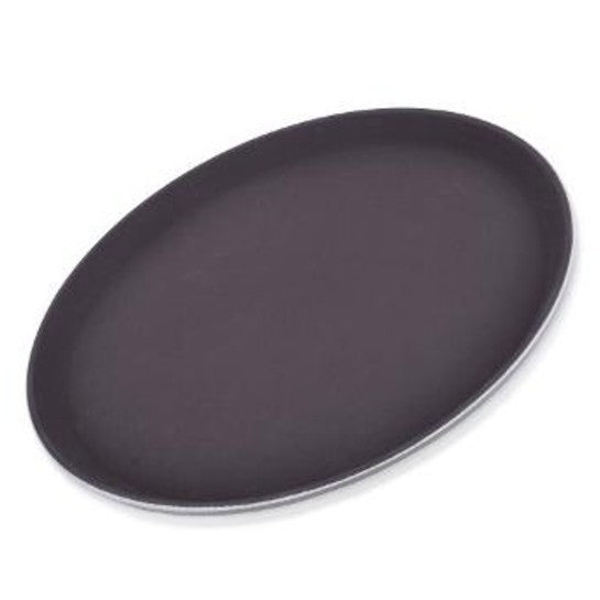 CHAROLA OVALADA ANTIDERRAPANTE 22" X 27" NEGRA