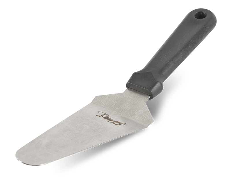 ESPATULA TRIANGULAR 6" MANGO PLASTICO NEGRO