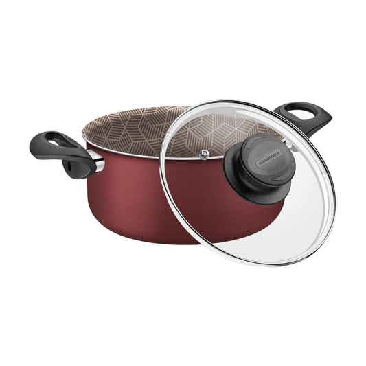 Cacerola de dos asas París 2.0mm 24 cm roja 24 cm 6.7L. con Antiadherente