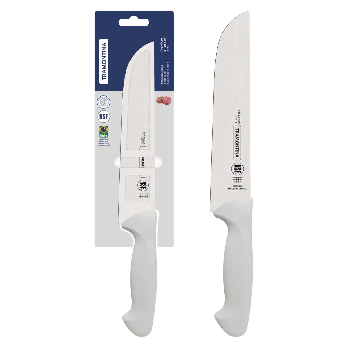 Cuchillo para carnicero 8" Premium blanco
