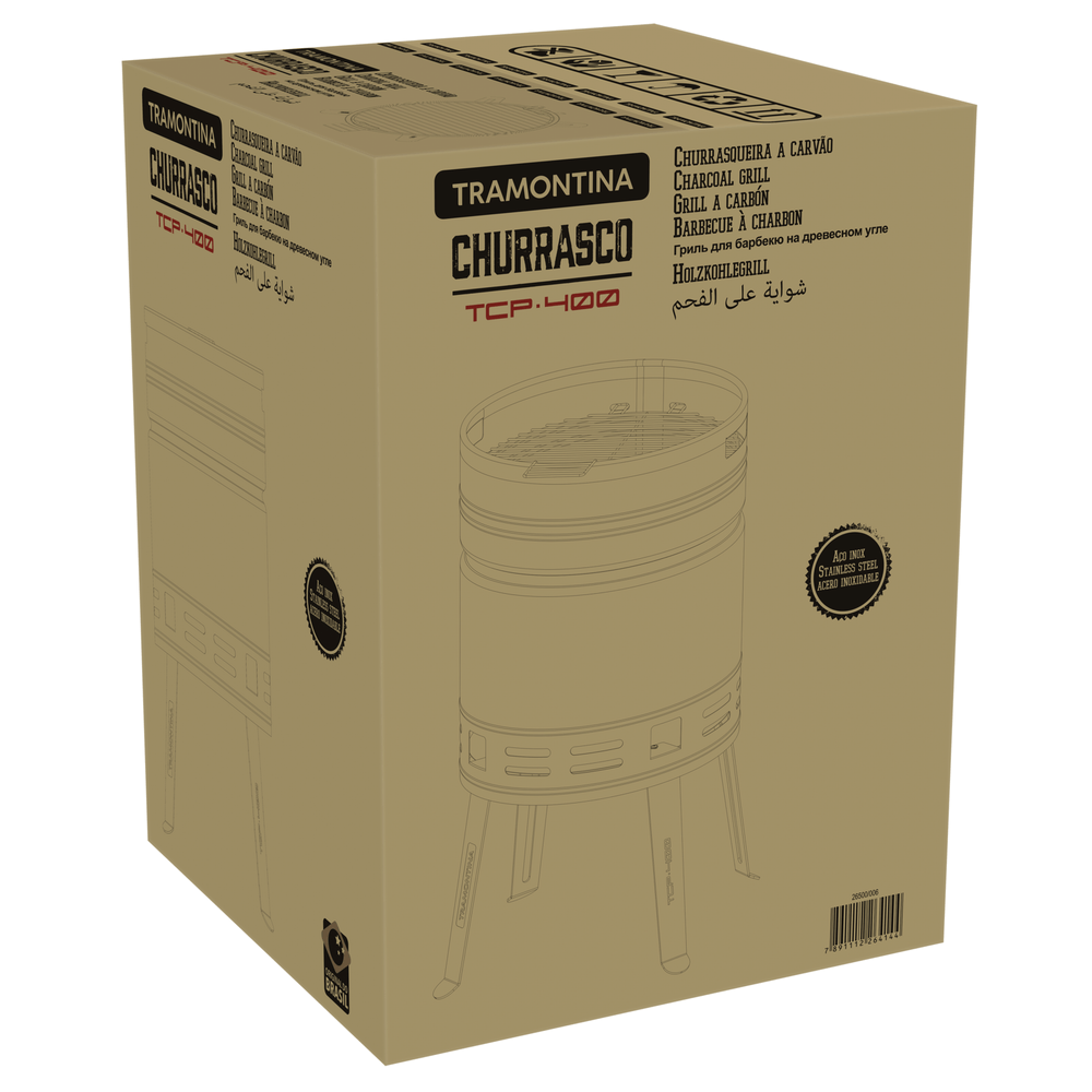 ASADOR TCP-400 Grill a Carbón