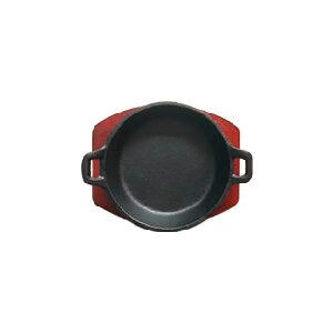 PLATO REDONDO CON OREJAS Y BASE. SET 2 PIEZAS 6 pg / 15 cm