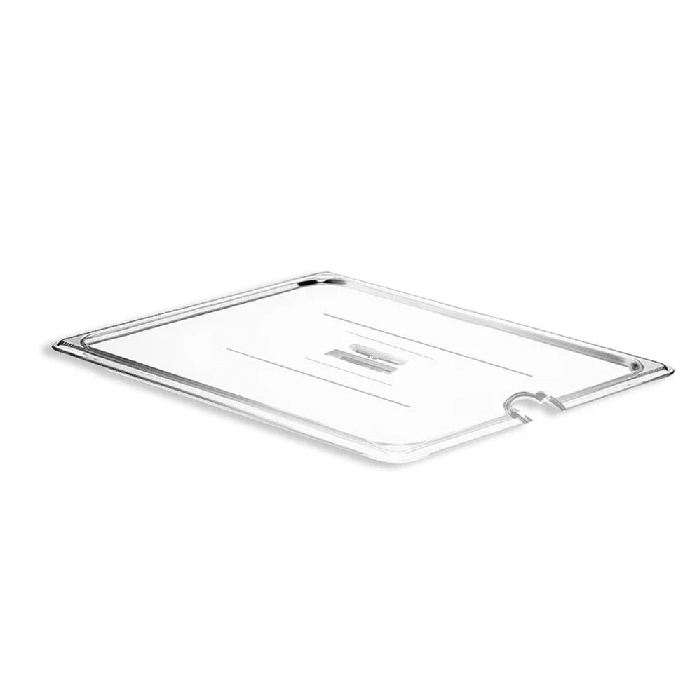 TAPA MEDIO RANURADA TRANSPARENTE POLICARBONATO