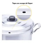 Vaporera 100lts. Aluminio