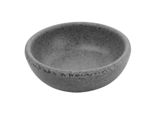 SALSERO REDONDA 7 CM MELAMINA GRIS