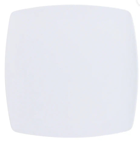 Plato Cuadrado 25.4*2cms. Blanco