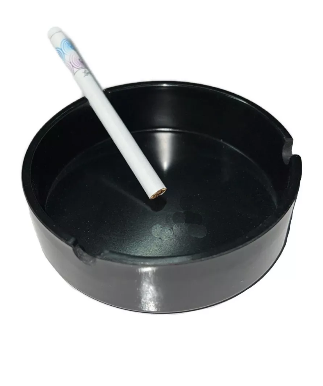 CENICERO, MELAMINA, COLOR: NEGRO 100% MELAMINA