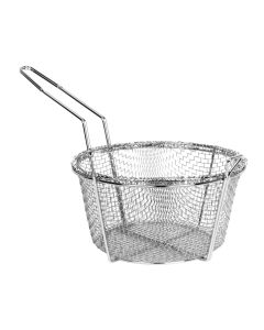 CANASTILLA REDONDA MEDIANA NIQUELADA, DIÁMETRO 9-1/2 pg ALTO 5 pg