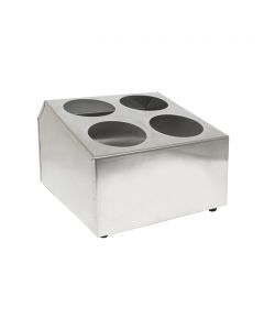 Porta Cubiertos 4 divisiones. Acero Inoxidable