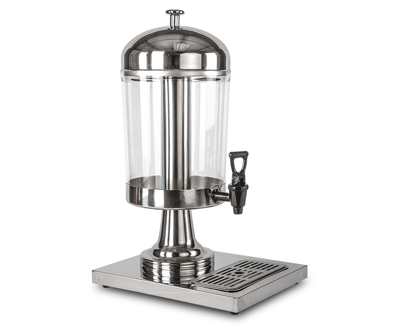 DISPENSADOR DE JUGOS 8 LITROS, ACERO INOXIDABLE
