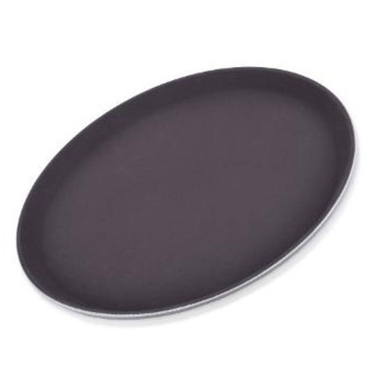 CHAROLA OVALADA ANTIDERRAPANTE (24" X 29") COLOR: CAFÉ