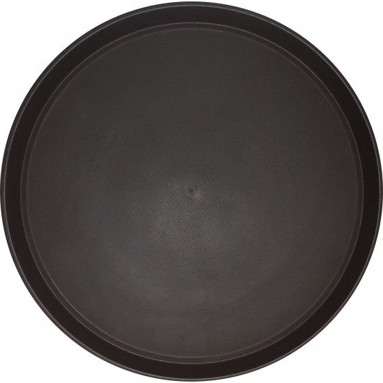 CHAROLA REDONDA ANTIDERRAPANTE 16" NEGRA