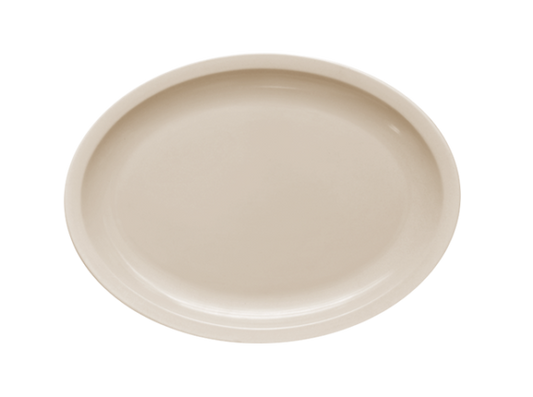 Plato Oval 29cms: Beige