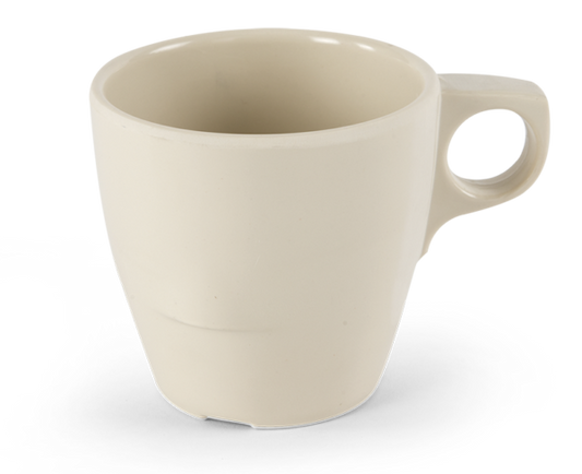 Taza estibable 8*7.5cms. Beige
