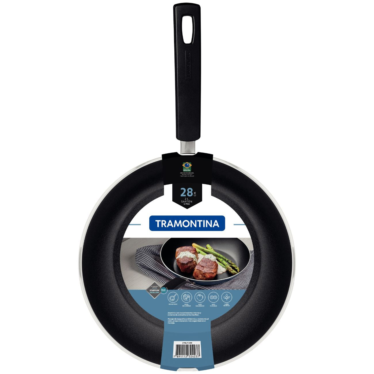 SARTEN 28cms MODELO SILICIA 3.00mm ESPESOR