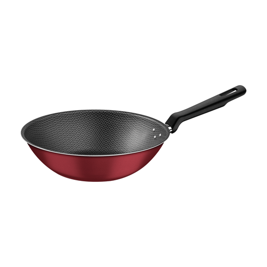 Sarten Wok 24cms. Linea Loreto. Rojo