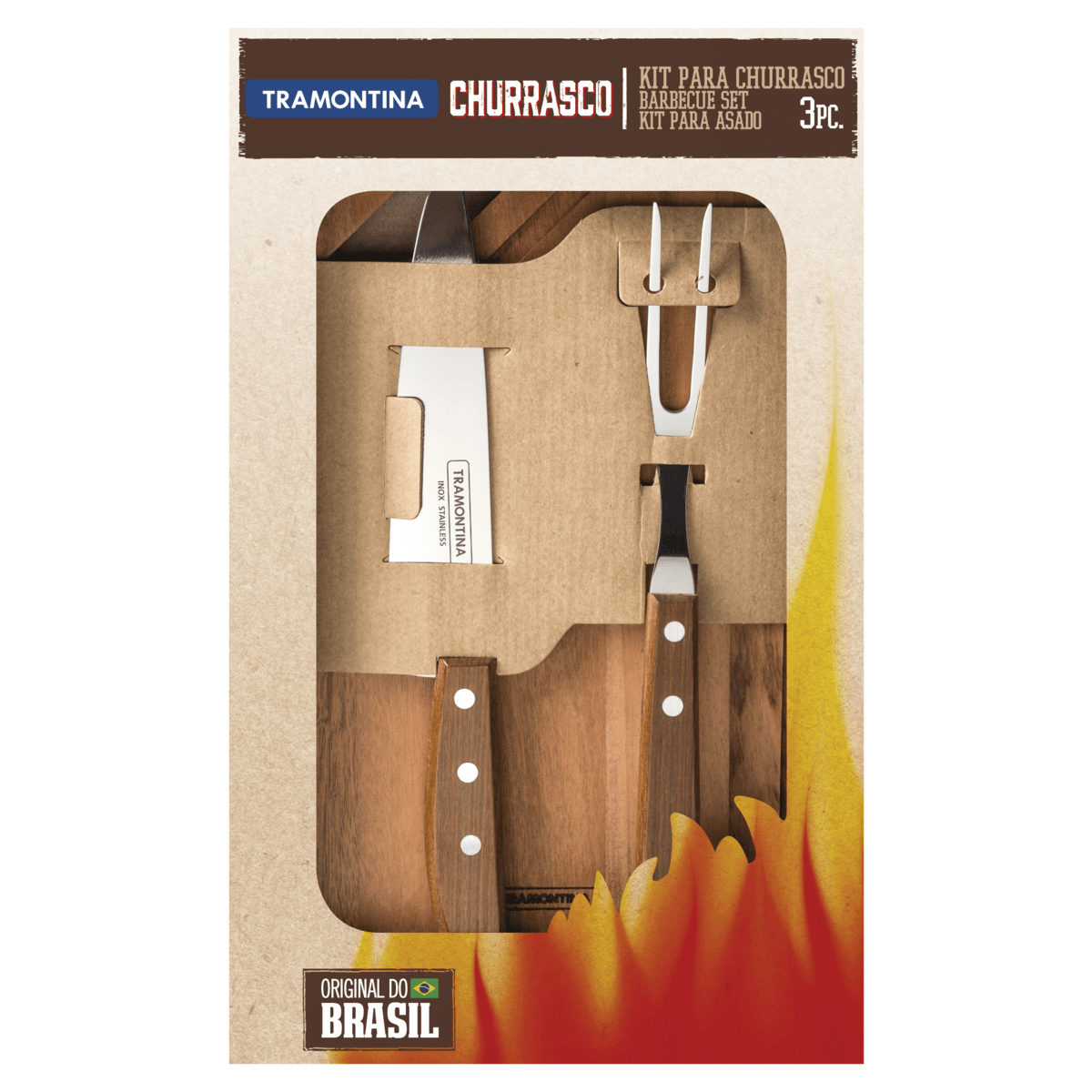 Juego para asado 3 piezas Tradicional