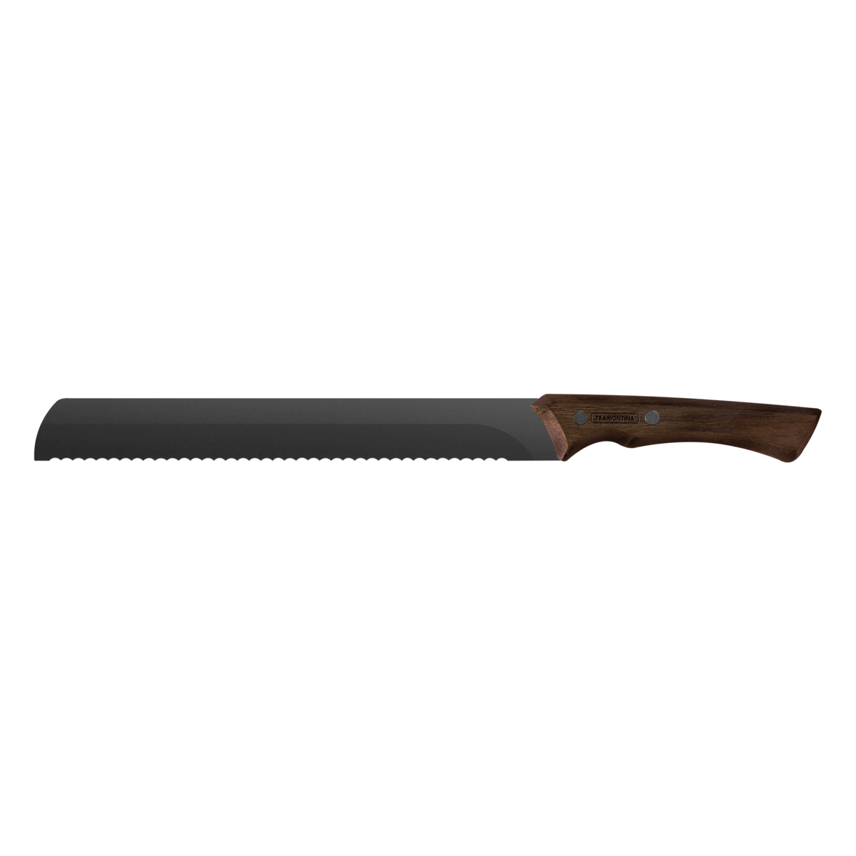 Cuchillo para jamón 12" Churrasco Black. Lámina de Acero Inoxidable Oscurecido y Mango de Madera