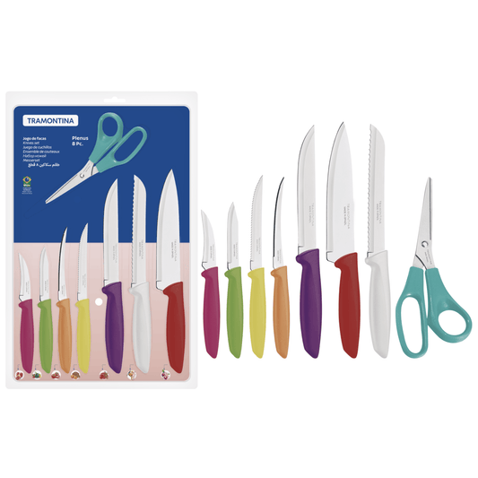 Cuchillos 8 piezas Plenus de colores
