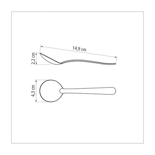 Cuchara redonda. Acero Inoxidable