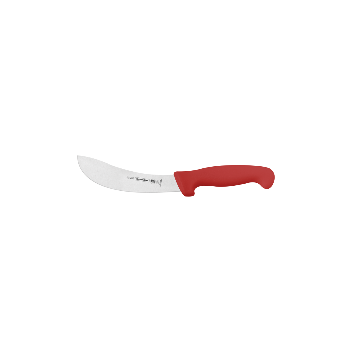 Cuchillo para despellejar curvo 6" Profesional rojo