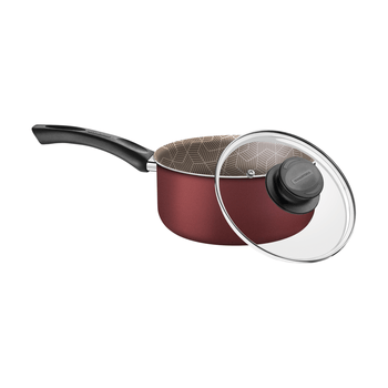 Olla París 2.0mm roja 18 cm 1.8L. Revestimiento Interno y Externo Antiadherente Starflon