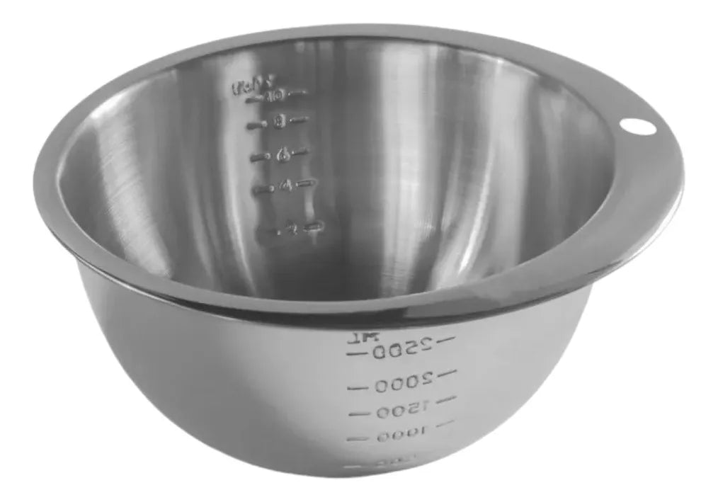 Bowl con graduador 2.3 lts. Acero