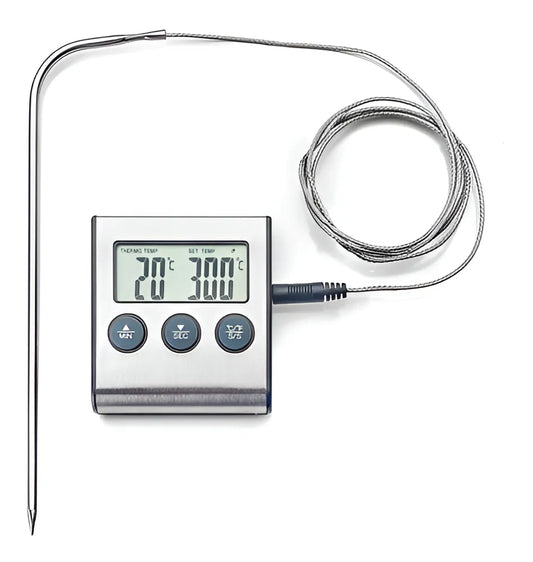 TERMOMETRO DE COCINA DIGITAL -50 P HORNO CON SONDA -50 A 300 C