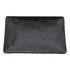 PLATO RECTANGULAR 20 CM MELAMINA NEGRO CORRUGADO