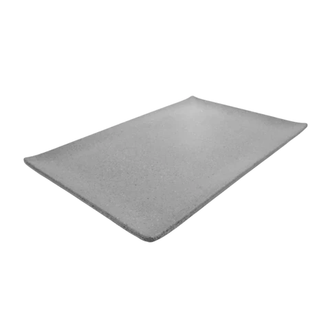 PLATO  RECTANGULAR 28*19 CMS MELAMINA GRIS