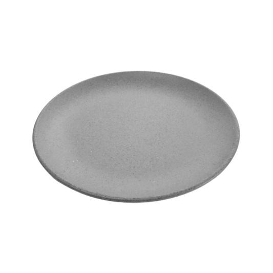 PLATO MELAMINA DE LUJO LISO  COLOR GRIS 27 CMS