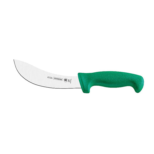 Cuchillo para despellejar curvo 6" Profesional verde