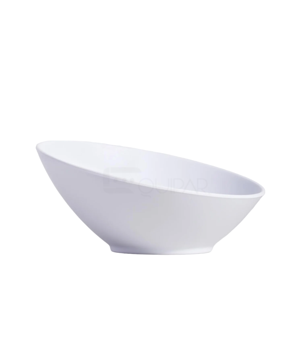 BOWL INCLINADO 10 CM MELAMINA BLANCO