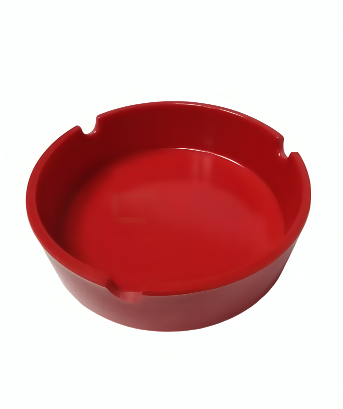 Cenicero melamina. Rojo