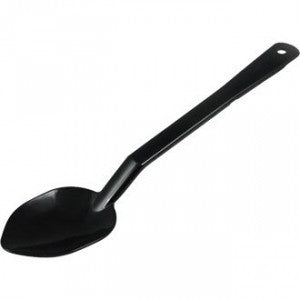 CUCHARA POLICARBONATO SÓLIDA 11", NEGRO