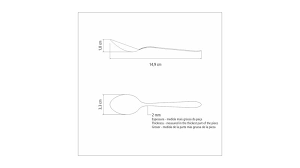 Cuchara para té Satri 2.0mm tipo de acero