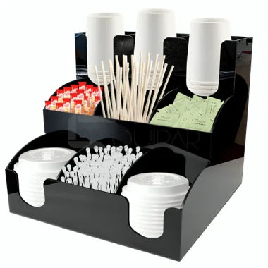 ORGANIZADOR DE VASOS DE CAFE 3 PISOS 3 LINEAS
