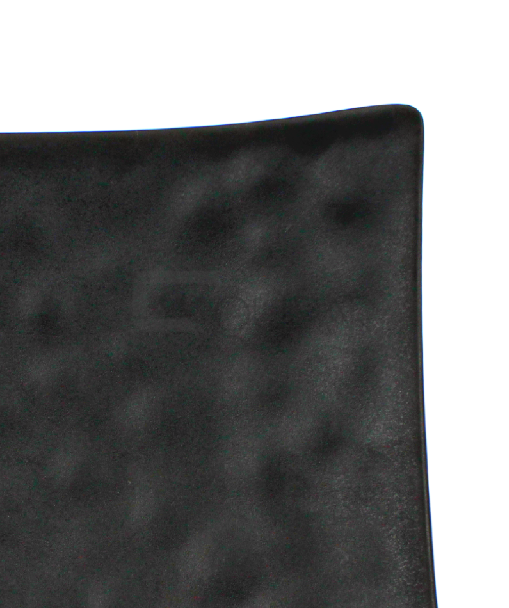 Plato cuadrado 18cms. Negro