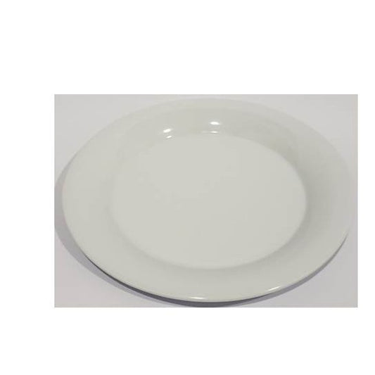 PLATO MELAMINA REDONDO 22.8*1.8cms BLANCO