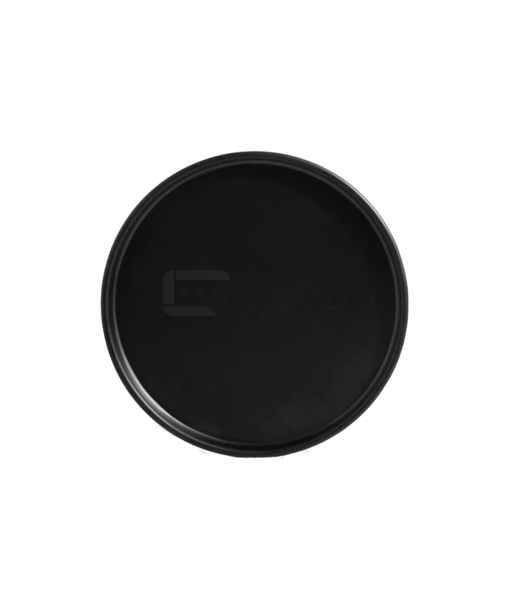 PLATO MELAMINA DE LUJO COLOR NEGRO 20 CMS