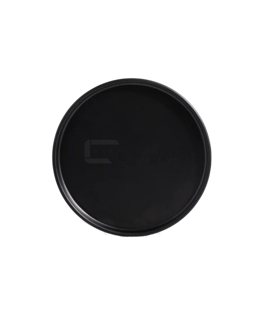 PLATO MELAMINA DE LUJO COLOR NEGRO 27 CMS