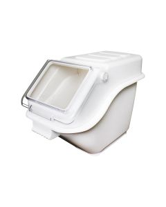 ALMACENADOR APILABLE, PLÁSTICO 11-3/8 X 23-3/8 X 17 pg BLANCO, 5 gal