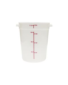 RECIPIENTE REDONDO DE 8 LTS, POLIETILIENIO