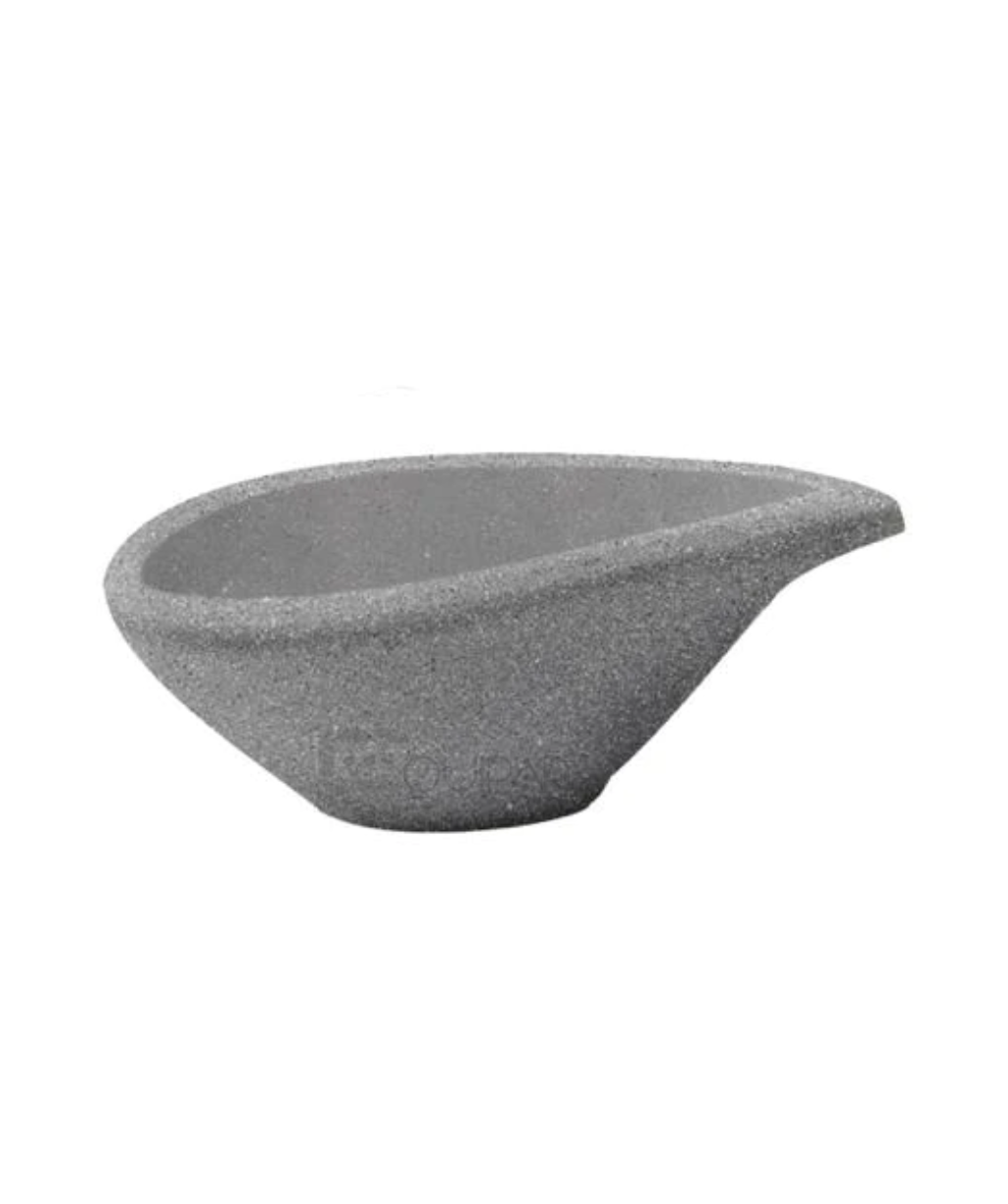 SALSERO CON PICO 9 CM MELAMINA GRIS