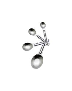 SET DE CUCHARAS DE MEDIR, ACERO INOXIDABLE (1/4,1/2,1CTA,1CDA)