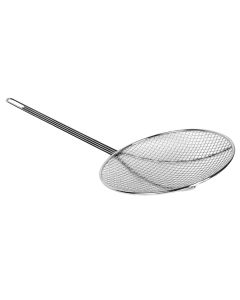 ESPUMADERA REDONDA MALLA CERRADA, DIÁMETRO 23 cm / 9 pg. EN ACERO INOXIDABLE